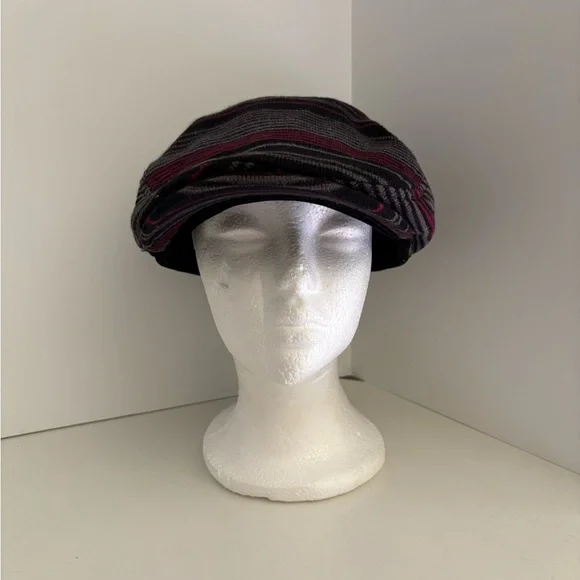 NWOT Quicksilver Striped Newsboy Flat Cap Size L/XL - Picture 2 of 7